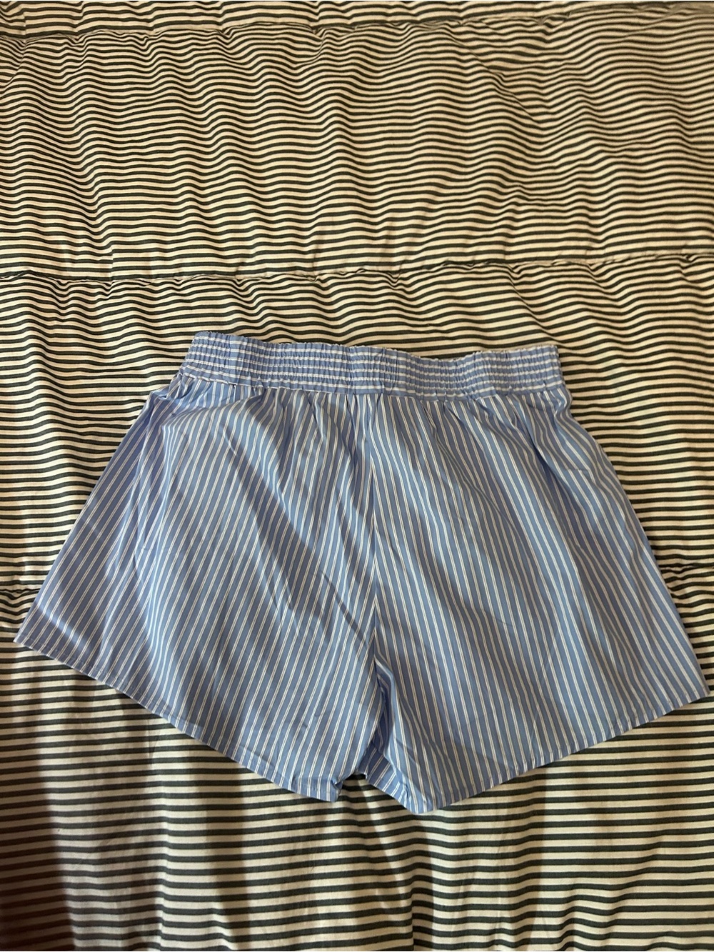 Lioness NWT Blue Striped Shorts XS - Picture 2 of 4